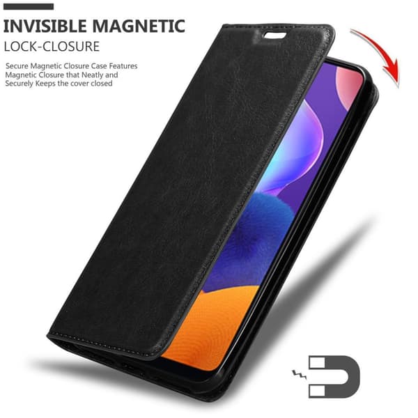 Lommebokdeksel til Samsung Galaxy A31 Deksel med magnetisk lukking, stativfunksjon og kortlomme