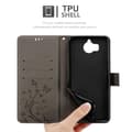 Pikkukuva 6 / 8: Huawei Y5 2017 / Y6 2017 Suojakotelo Suojakuori Lompakkokotelo Matkapuhelinkotelo Kukat jossa on magneettisuljenta, jalusta-toiminto ja korttipaikat
