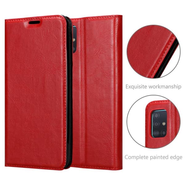 Samsung Galaxy A51 5G Fodral Skal Plånboksfodral Case med magnetisk stängning, ståfunktion och kortficka