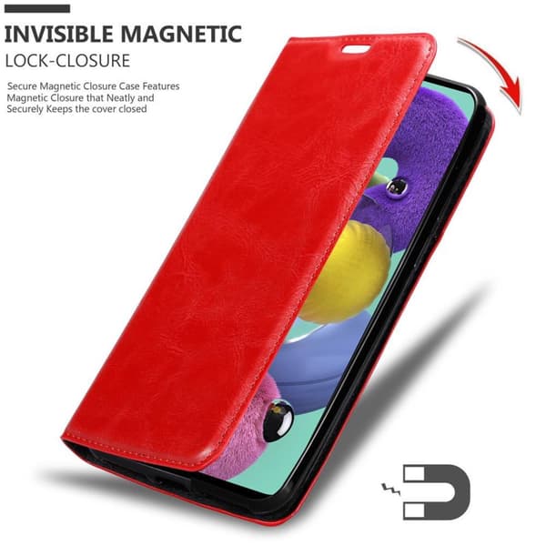Samsung Galaxy A51 5G Fodral Skal Plånboksfodral Case med magnetisk stängning, ståfunktion och kortficka