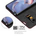 Pikkukuva 4 / 9: Oppo A92s Suojakotelo Suojakuori Lompakkokotelo Matkapuhelinkotelo jossa magneettisuljenta, jalusta-toiminto ja korttitasku