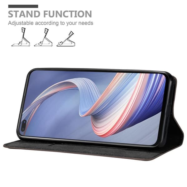 Oppo A92s Suojakotelo Suojakuori Lompakkokotelo Matkapuhelinkotelo jossa magneettisuljenta, jalusta-toiminto ja korttitasku