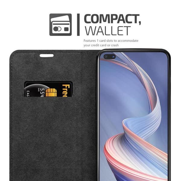 Oppo A92s Suojakotelo Suojakuori Lompakkokotelo Matkapuhelinkotelo jossa magneettisuljenta, jalusta-toiminto ja korttitasku