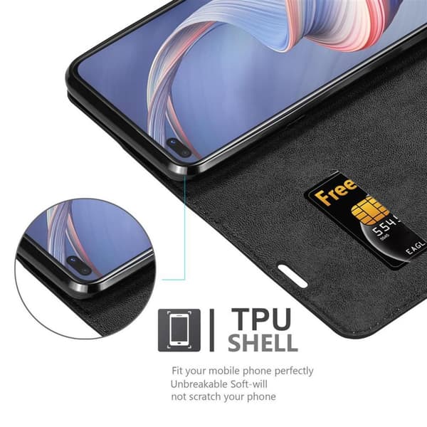 Oppo A92s Suojakotelo Suojakuori Lompakkokotelo Matkapuhelinkotelo jossa magneettisuljenta, jalusta-toiminto ja korttitasku