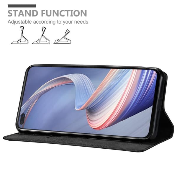 Oppo A92s Suojakotelo Suojakuori Lompakkokotelo Matkapuhelinkotelo jossa magneettisuljenta, jalusta-toiminto ja korttitasku