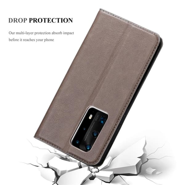 Lommebokdeksel til Huawei P40 PRO / P40 PRO+ Deksel med magnetisk lukking, stativfunksjon og kortlomme