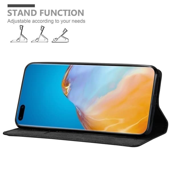 Lommebokdeksel til Huawei P40 PRO / P40 PRO+ Deksel med magnetisk lukking, stativfunksjon og kortlomme