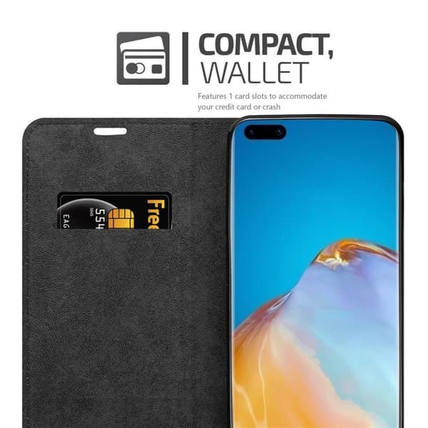 Lommebokdeksel til Huawei P40 PRO / P40 PRO+ Deksel med magnetisk lukking, stativfunksjon og kortlomme