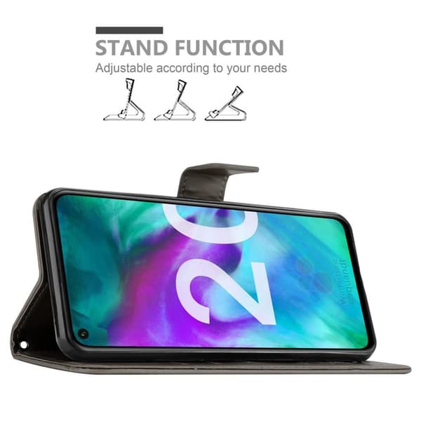 Honor 20 / 20S / Huawei NOVA 5T Skal Fodral i blomdesign Mobilskydd Case Cover med magnetisk stängning, ståfunktion och kortplatser