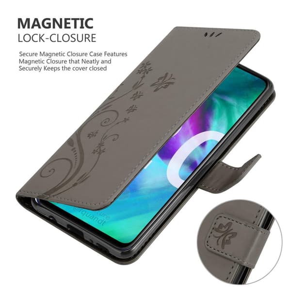 Honor 20 / 20S / Huawei NOVA 5T Skal Fodral i blomdesign Mobilskydd Case Cover med magnetisk stängning, ståfunktion och kortplatser
