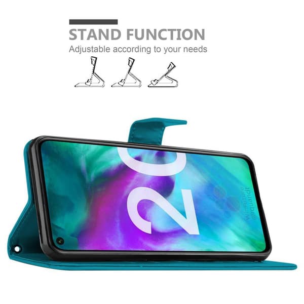 Honor 20 / 20S / Huawei NOVA 5T Skal Fodral i blomdesign Mobilskydd Case Cover med magnetisk stängning, ståfunktion och kortplatser