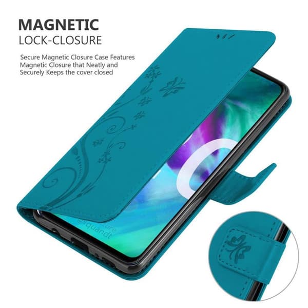Honor 20 / 20S / Huawei NOVA 5T Skal Fodral i blomdesign Mobilskydd Case Cover med magnetisk stängning, ståfunktion och kortplatser