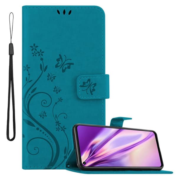 Honor 20 / 20S / Huawei NOVA 5T Skal Fodral i blomdesign Mobilskydd Case Cover med magnetisk stängning, ståfunktion och kortplatser