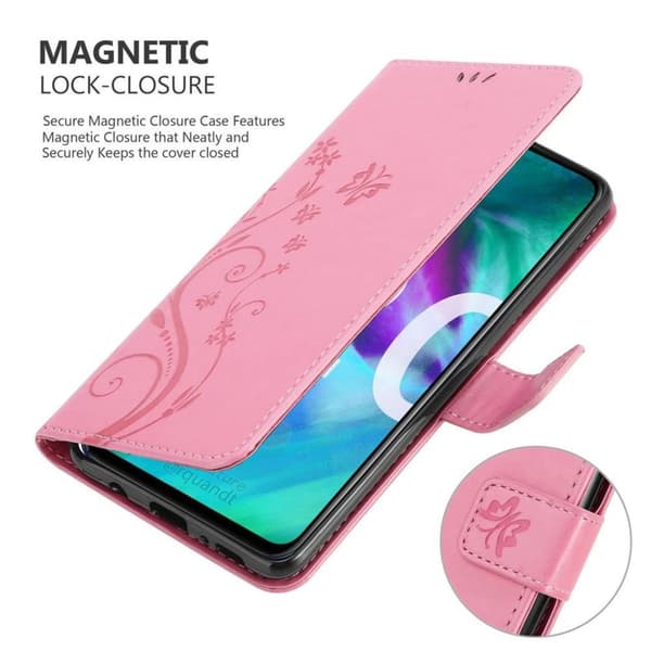 Honor 20 / 20S / Huawei NOVA 5T Pungetui Cover Blomster ()
