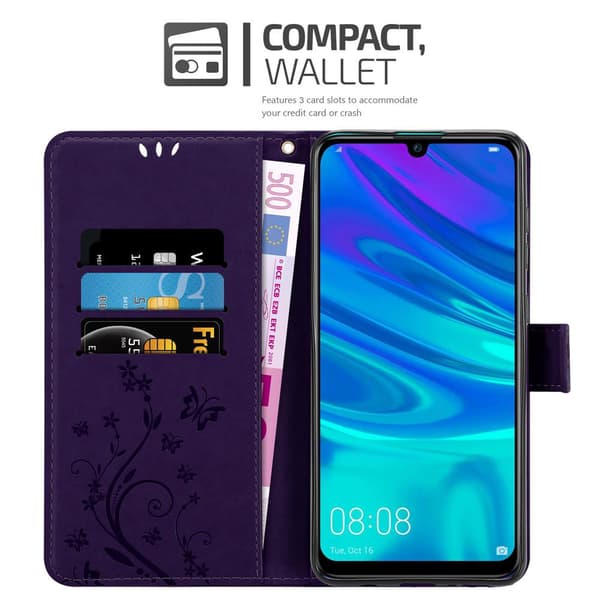 Honor 10 LITE / Huawei P SMART 2019 Pungetui Cover Blomster ()