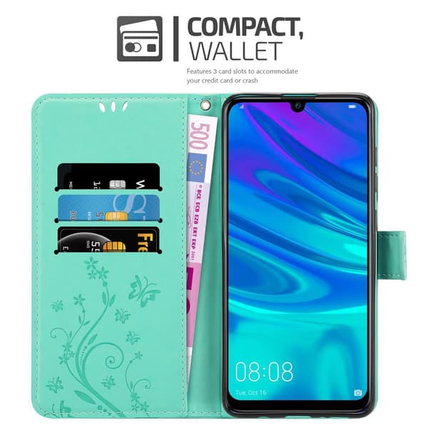 Honor 10 LITE / Huawei P SMART 2019 Pungetui Cover Blomster ()
