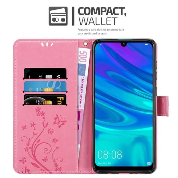 Honor 10 LITE / Huawei P SMART 2019 Pungetui Cover Blomster ()