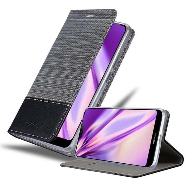 Nokia 7.1 Suojakotelo Suojakuori Lompakkokotelo Matkapuhelinkotelo jossa magneettisuljenta, jalusta-toiminto ja korttitasku