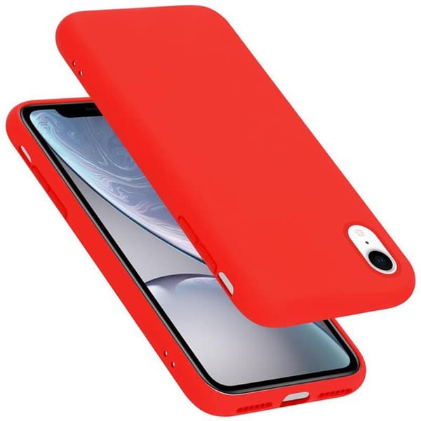 Deksel til iPhone XR Silikondeksel TPU Case Cover LIQUID RØD