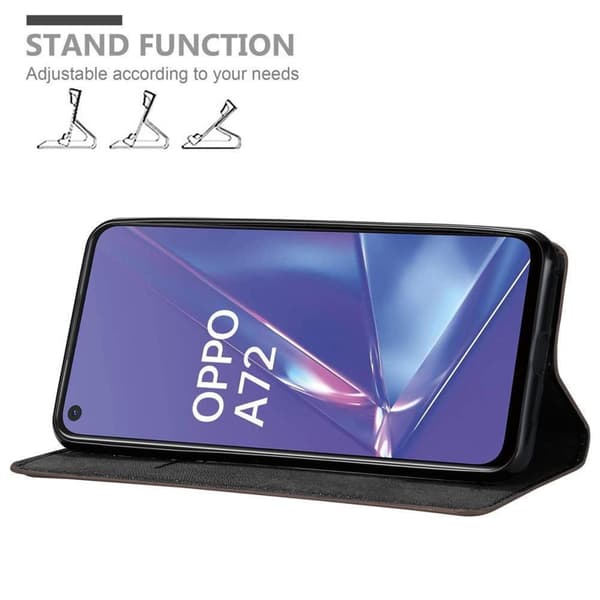 Oppo A52 Fodral Skal Plånboksfodral Case med magnetisk stängning, ståfunktion och kortficka