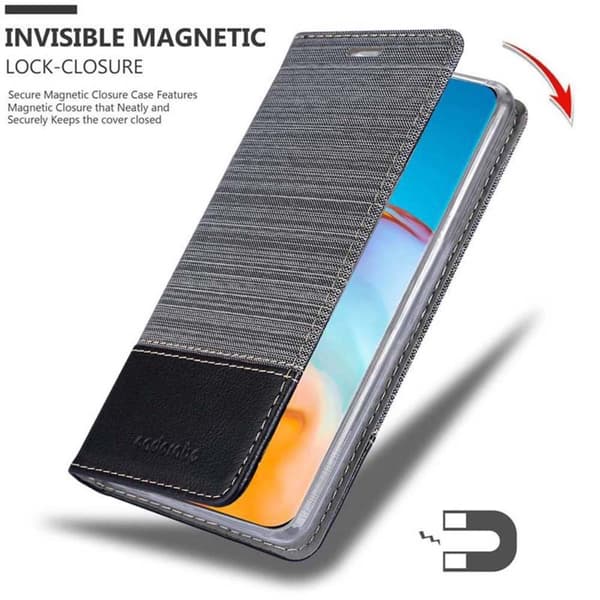 Deksel til Huawei P40 PRO / P40 PRO+ Lommebokdeksel med magnetisk lukking, stativfunksjon og kortlomme