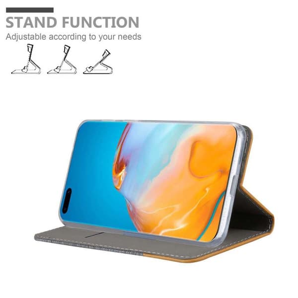 Deksel til Huawei P40 PRO / P40 PRO+ Lommebokdeksel med magnetisk lukking, stativfunksjon og kortlomme
