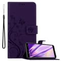 Miniatyrbild 1 av 9: Samsung Galaxy A6 2018 Skal Fodral i blomdesign Mobilskydd Case Cover med magnetisk stängning, ståfunktion och kortplatser