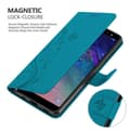 Pikkukuva 10 / 11: Samsung Galaxy A6 2018 Suojakotelo Suojakuori Lompakkokotelo Matkapuhelinkotelo Kukat jossa on magneettisuljenta, jalusta-toiminto ja korttipaikat