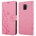 Miniatyrbild 9 av 9: Samsung Galaxy A6 2018 Skal Fodral i blomdesign Mobilskydd Case Cover med magnetisk stängning, ståfunktion och kortplatser