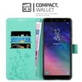 Miniatyrbillede 3 af 8: Samsung Galaxy A6 2018 Pungetui Cover Blomster ()