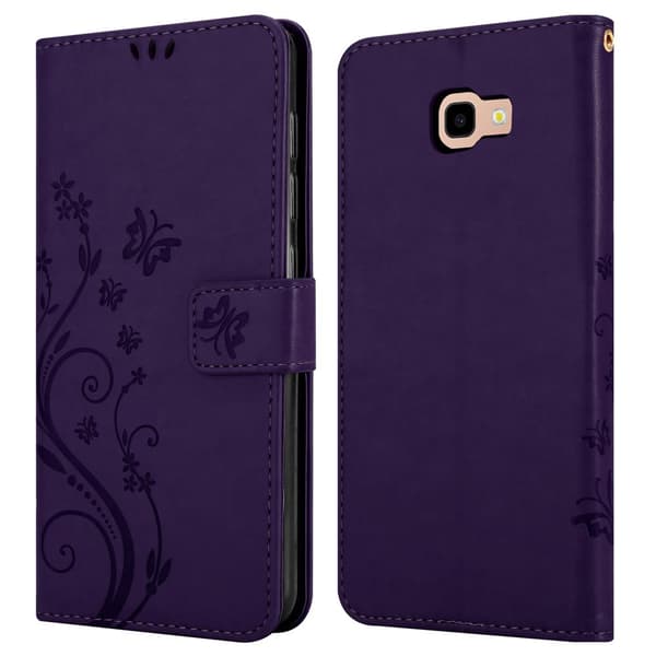 Samsung Galaxy J4 PLUS Pungetui Cover Blomster ()