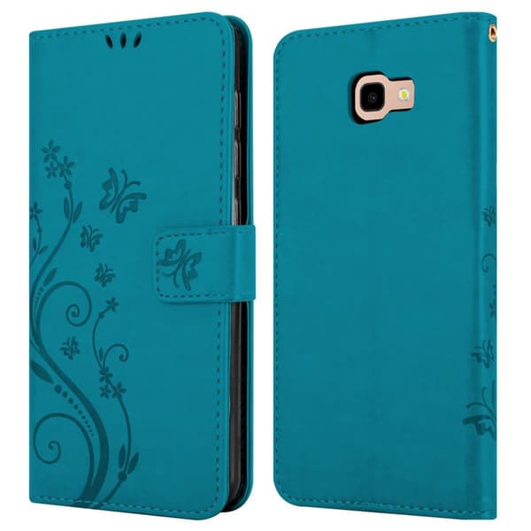 Samsung Galaxy J4 PLUS Pungetui Cover Blomster ()