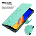 Miniatyrbilde 5 av 8: Deksel til Samsung Galaxy J4 PLUS Lommebokdeksel i blomster design med magnetisk lukking, stativfunksjon og kortplasser