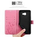 Miniatyrbilde 6 av 8: Deksel til Samsung Galaxy J4 PLUS Lommebokdeksel i blomster design med magnetisk lukking, stativfunksjon og kortplasser
