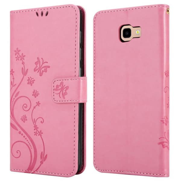 Samsung Galaxy J4 PLUS Pungetui Cover Blomster ()