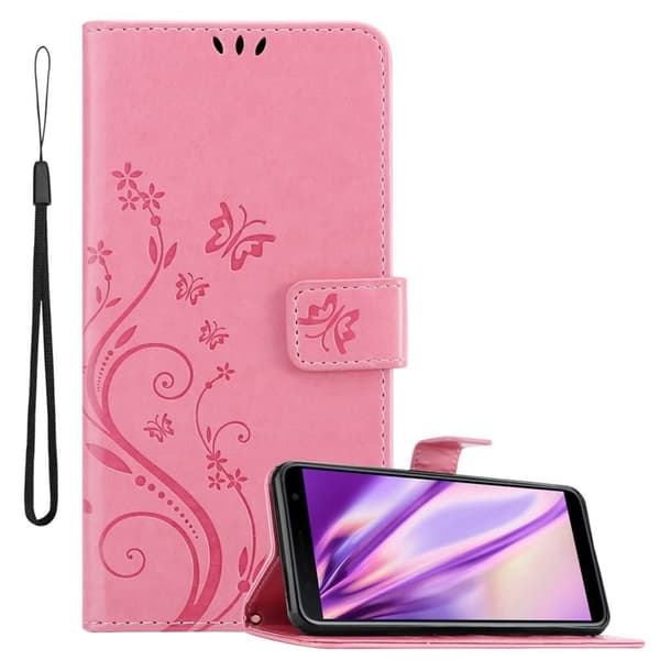 Samsung Galaxy J4 PLUS Pungetui Cover Blomster ()