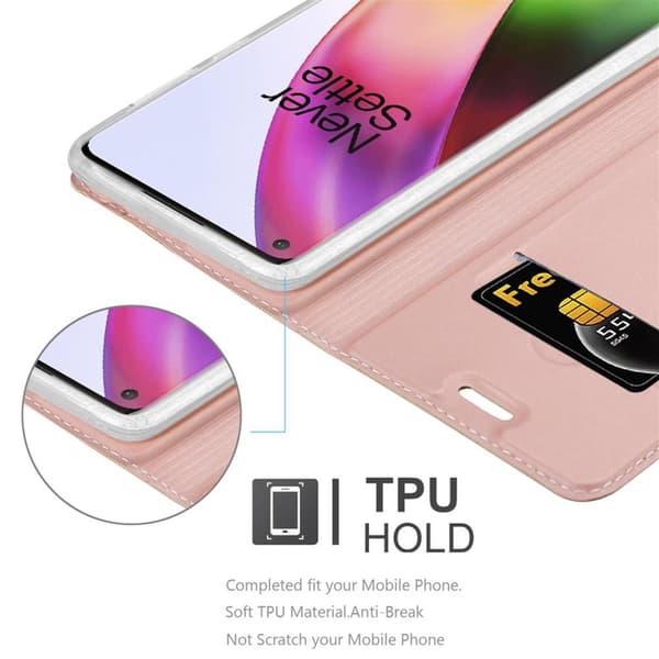 OnePlus 8 Skal Fodral med magnetisk stängning, ståfunktion och kortficka Mobilskydd