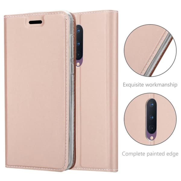 OnePlus 8 Skal Fodral med magnetisk stängning, ståfunktion och kortficka Mobilskydd
