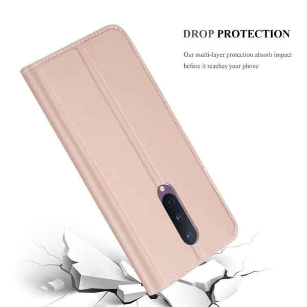 Deksel til OnePlus 8 Lommebokdeksel med magnetisk lukking, stativfunksjon og kortlomme