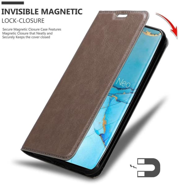 Oppo FIND X2 PRO Fodral Skal Plånboksfodral Case med magnetisk stängning, ståfunktion och kortficka
