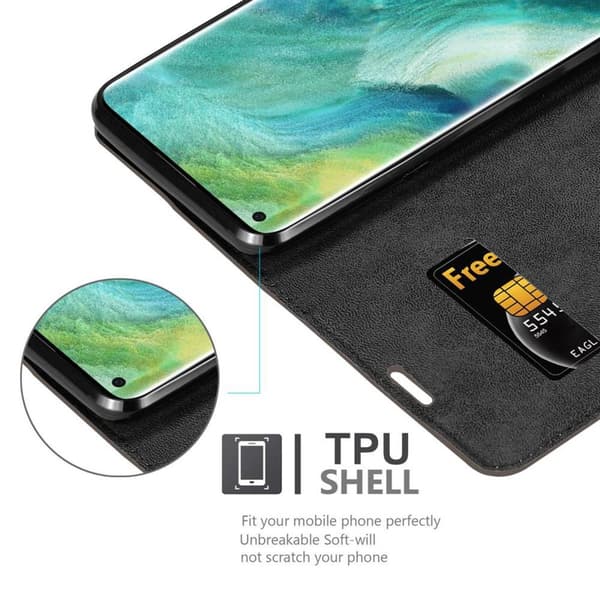 Oppo FIND X2 Suojakotelo Suojakuori Lompakkokotelo Matkapuhelinkotelo jossa magneettisuljenta, jalusta-toiminto ja korttitasku