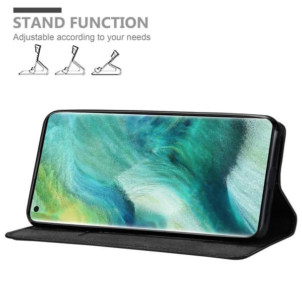 Oppo FIND X2 Fodral Skal Plånboksfodral Case med magnetisk stängning, ståfunktion och kortficka