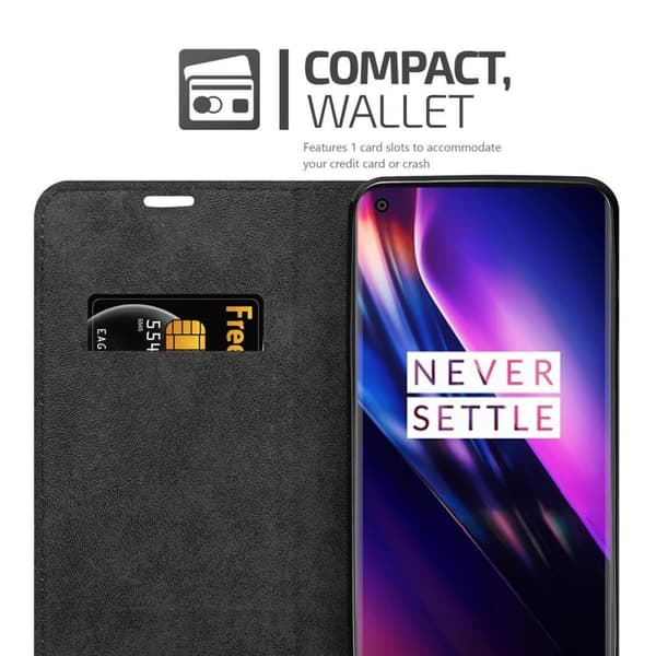 OnePlus 8 Fodral Skal Plånboksfodral Case med magnetisk stängning, ståfunktion och kortficka