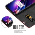 Miniatyrbild 10 av 11: OnePlus 8 Fodral Skal Plånboksfodral Case med magnetisk stängning, ståfunktion och kortficka