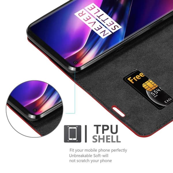 OnePlus 8 Fodral Skal Plånboksfodral Case med magnetisk stängning, ståfunktion och kortficka
