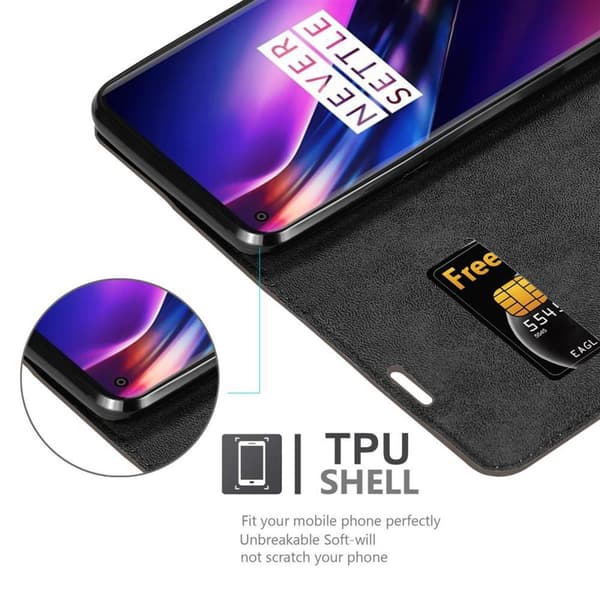 OnePlus 8 Fodral Skal Plånboksfodral Case med magnetisk stängning, ståfunktion och kortficka