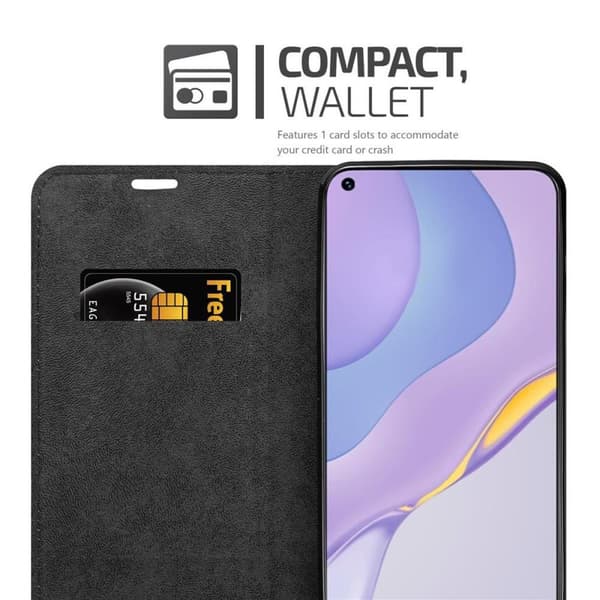 Huawei NOVA 7 5G Fodral Skal Plånboksfodral Case med magnetisk stängning, ståfunktion och kortficka