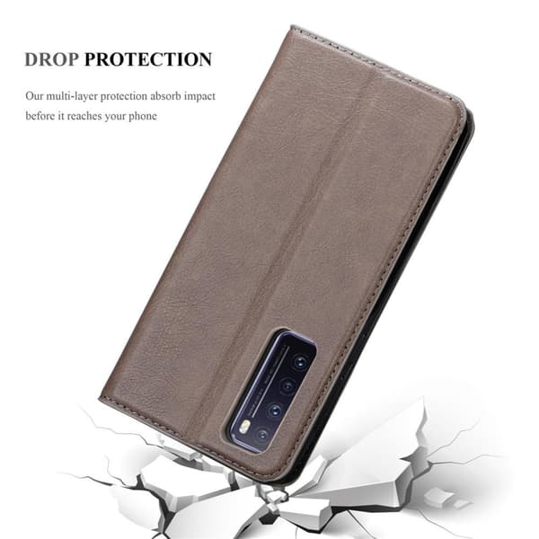 Huawei NOVA 7 5G Fodral Skal Plånboksfodral Case med magnetisk stängning, ståfunktion och kortficka