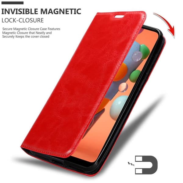 Samsung Galaxy A11 / M11 Fodral Skal Plånboksfodral Case med magnetisk stängning, ståfunktion och kortficka
