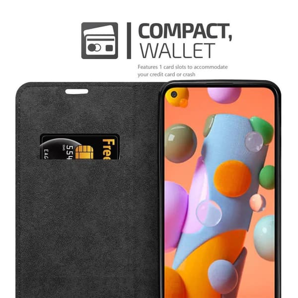 Samsung Galaxy A11 / M11 Fodral Skal Plånboksfodral Case med magnetisk stängning, ståfunktion och kortficka